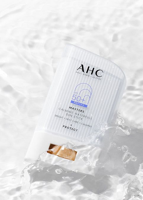 AHC Masters Calming Waterful Sun Stick SPF+PA++++ 22g+Waterful Sun Cream 7ml - EmpressKorea