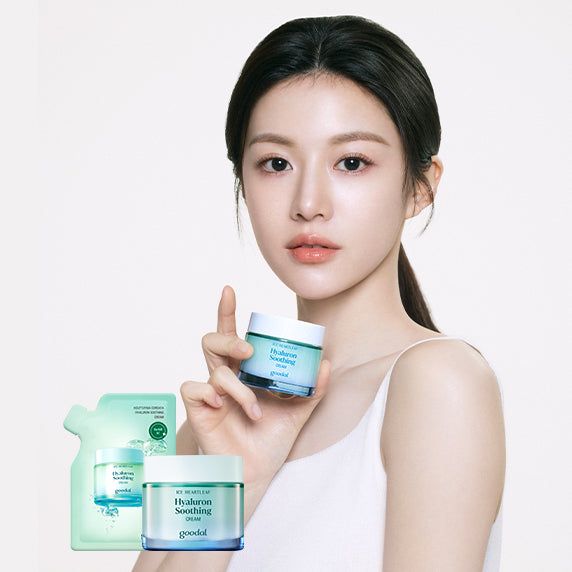 goodal [NEW] Heartleaf Hyaluron Soothing Cream 75ml+Refill 75ml - EmpressKorea